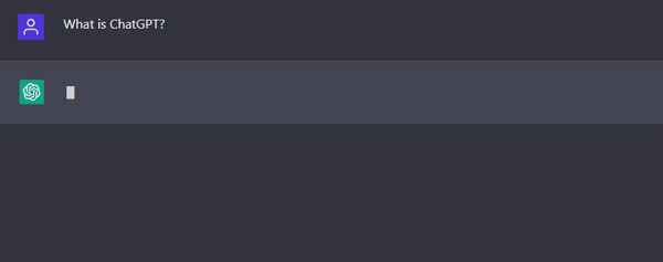 Chatgpt's user interface, explaining what it is.