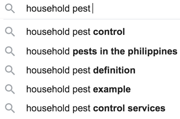 Google's Recommended Search For LSI Keywords