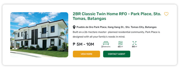 Real Estate Website Listing Template