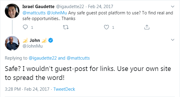 Feb 24 2017 John Mueller tweet